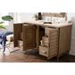 James Martin Vanities Portland 48" Single Bathroom Vanity in Whitewashed Walnut with 3 cm Eternal Marfil Quartz Top and Rectangular Sink, , large