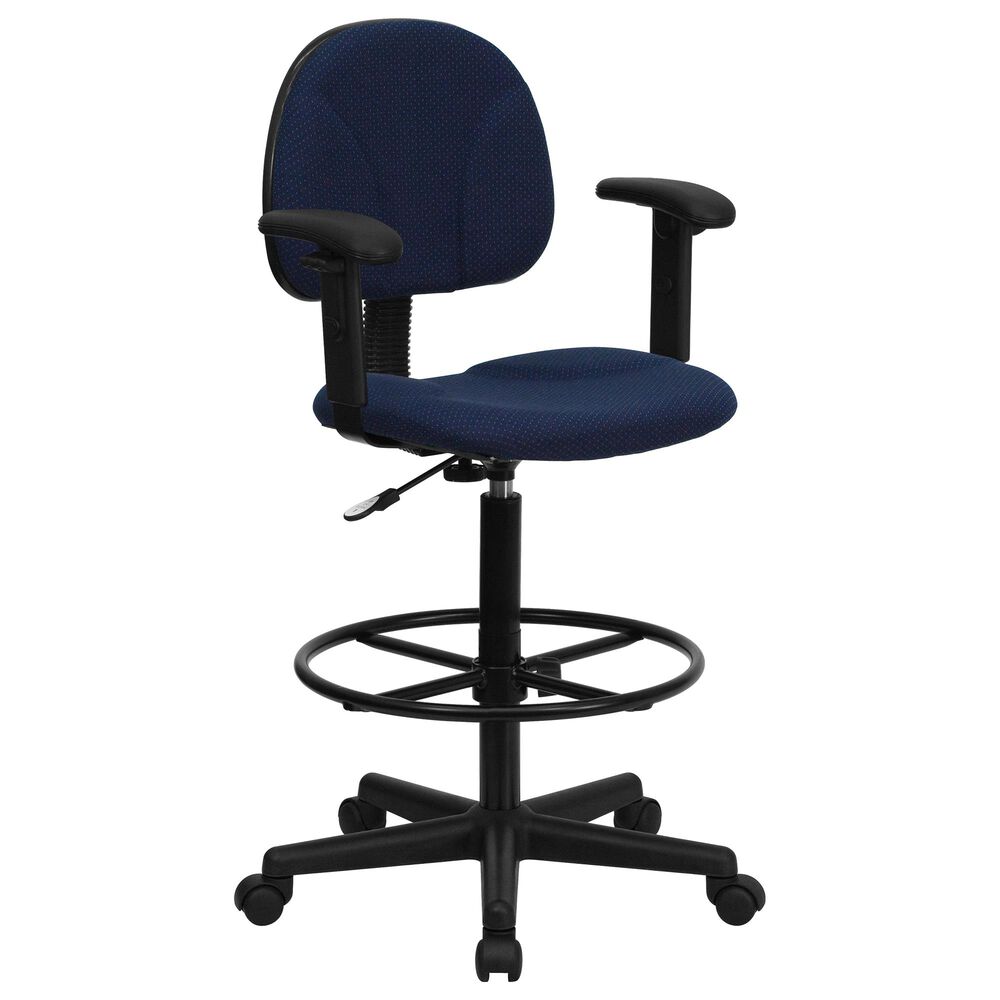 Flash Furniture Drafting Chair in Blue, , large