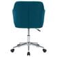 CorLiving Marlowe Upholstered Task Chair in Dark Blue, , large