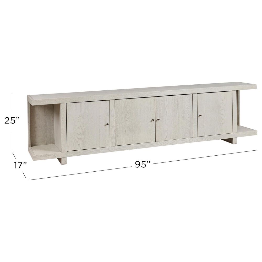 Riva Ridge Latitude 95" 4-Door Console in in Brushed White, , large