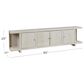 Riva Ridge Latitude 95" 4-Door Console in in Brushed White, , large