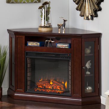 Southern Enterprises Anders Electric Convertible Media Fireplace in Cherry, , large