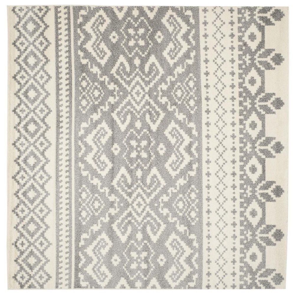 Safavieh Adirondack ADR107B-10SQ 10" x 10"  Ivory/Silver Square Rug, , large