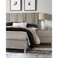 Urban Home Argento Queen Platform Bed in Misty Grey and Stainless Steel, , large