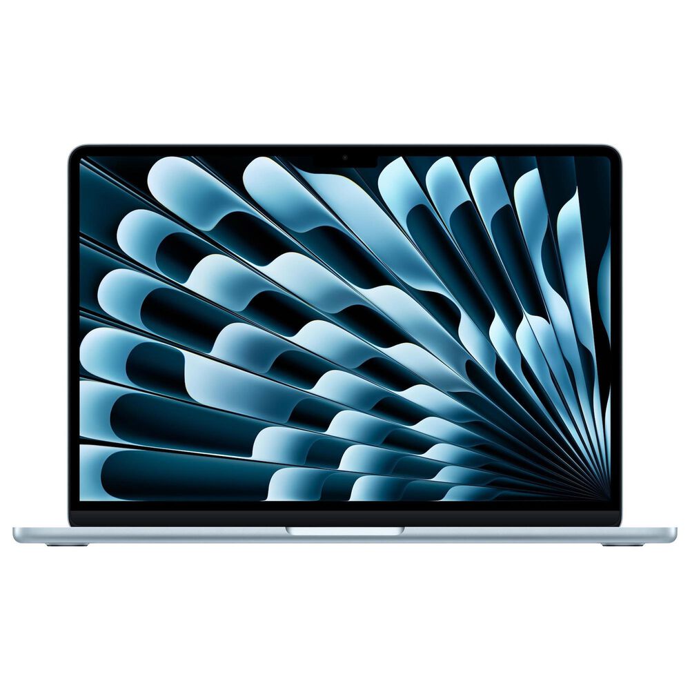 Apple MacBook Air 13.6&quot; Laptop - Apple M4 chip 10-core CPU - 16GB RAM - 8-core GPU - 256GB SSD in Sky Blue with 3-Year AppleCare+, , large