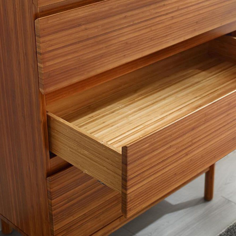 Natural Bamboo Furnishings 4 Drawer High Chest, , large