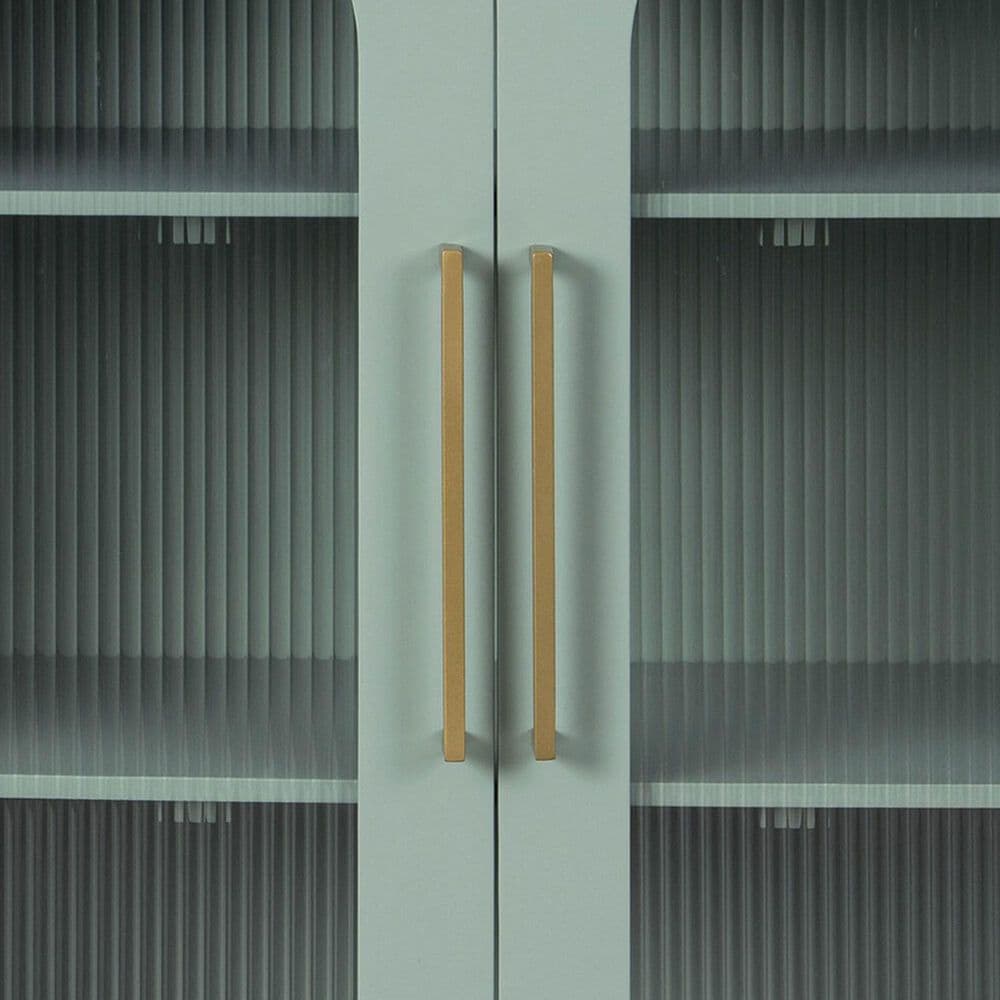 Ashley Adwen Accent Cabinet in Light Green and Gold, , large