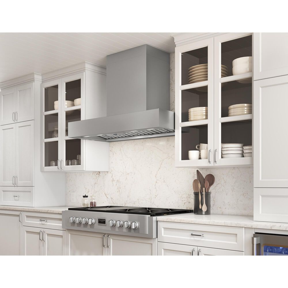 Zephyr Roma Pro 48" Externally Vented Wall Range Hood with TruHue in Stainless Steel, , large