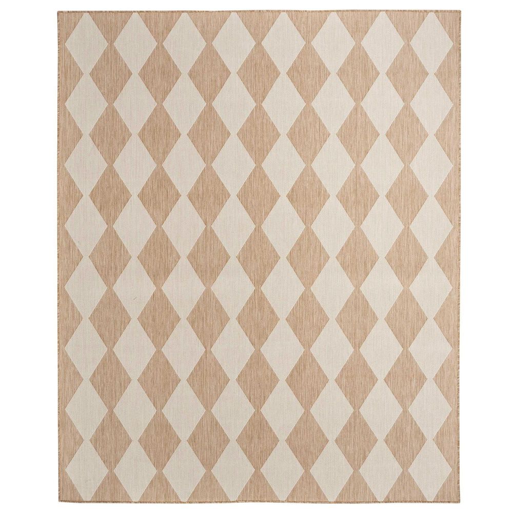 Nourison Positano Geometric Jute 6" x 9" Indoor/Outdoor Area Rug, , large