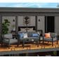 Homestyles Grayton 4-Piece Patio Conversation Set with Loveseat in Gray, , large