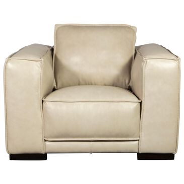 Sienna Designs Leather Chair in Cesena Panna White, , large