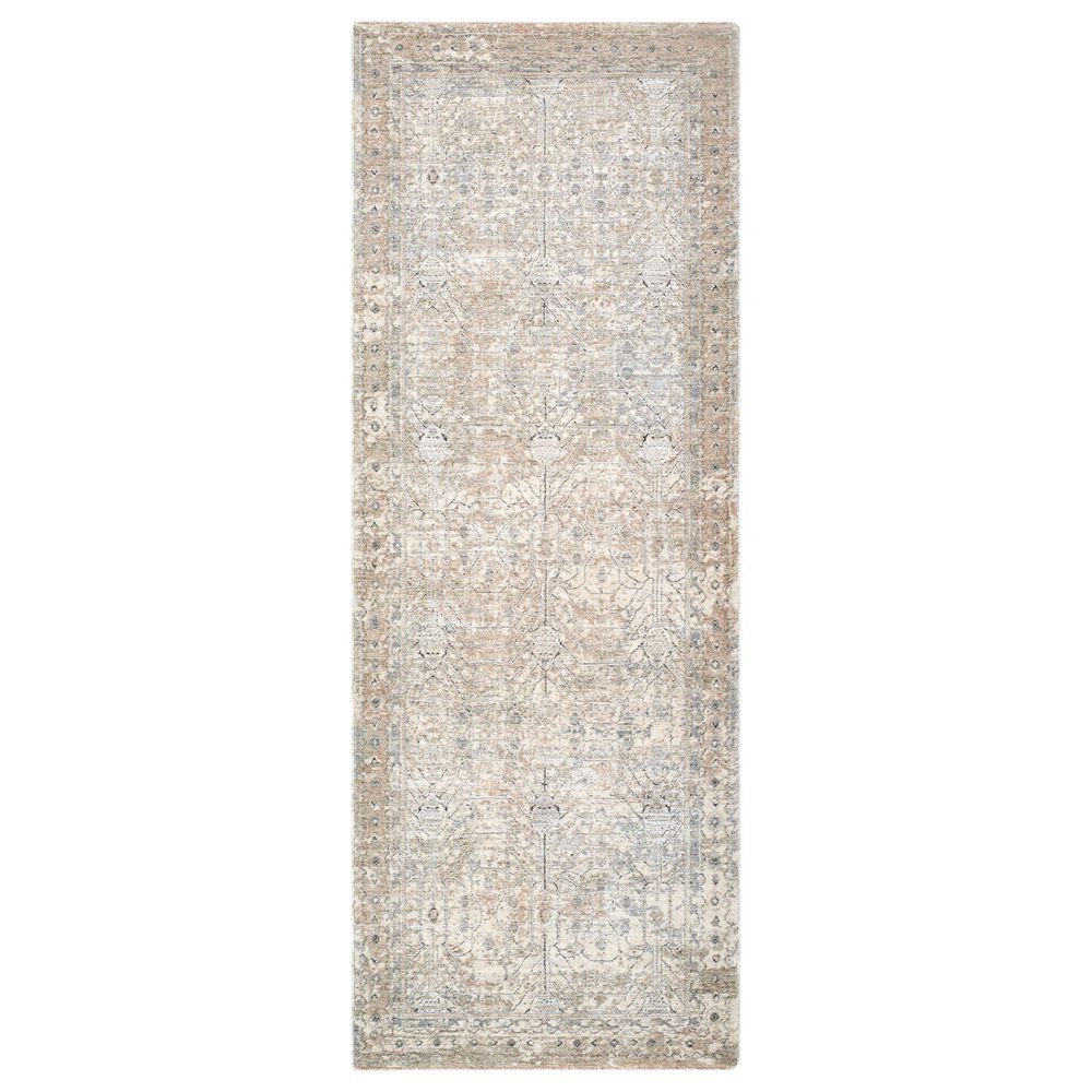 Surya Poetry Cream, Light Slate, Sage, Light Sage, Tan and Slate 2"7" x 10" Runner, , large