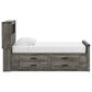 Ashley Frandern Twin Bookcase Bed with Storage in Warm Gray, , large