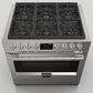 Fulgor Milano Sofia 5.7 Cu. Ft. 36" Professional Dual Fuel Range in Stainless Steel, , large