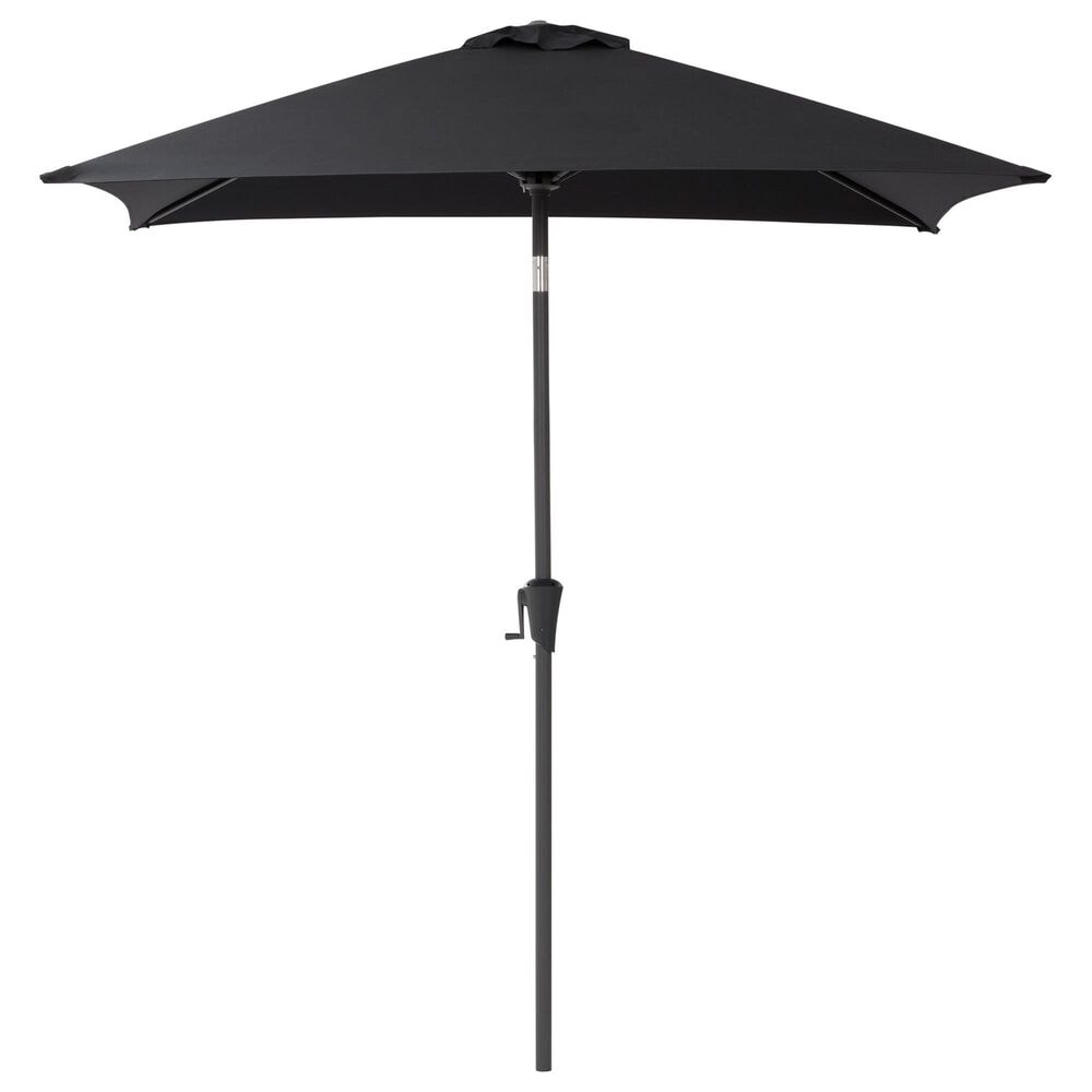 CorLiving 9&#39; Black Tilt Market Umbrella with Black Base, , large