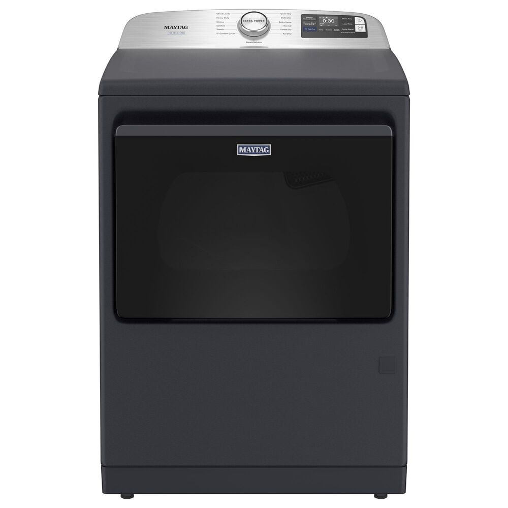 Maytag 7.4 Cu. Ft. Smart Front Load Dryer with Pet Pro Option in Midnight Steel, , large