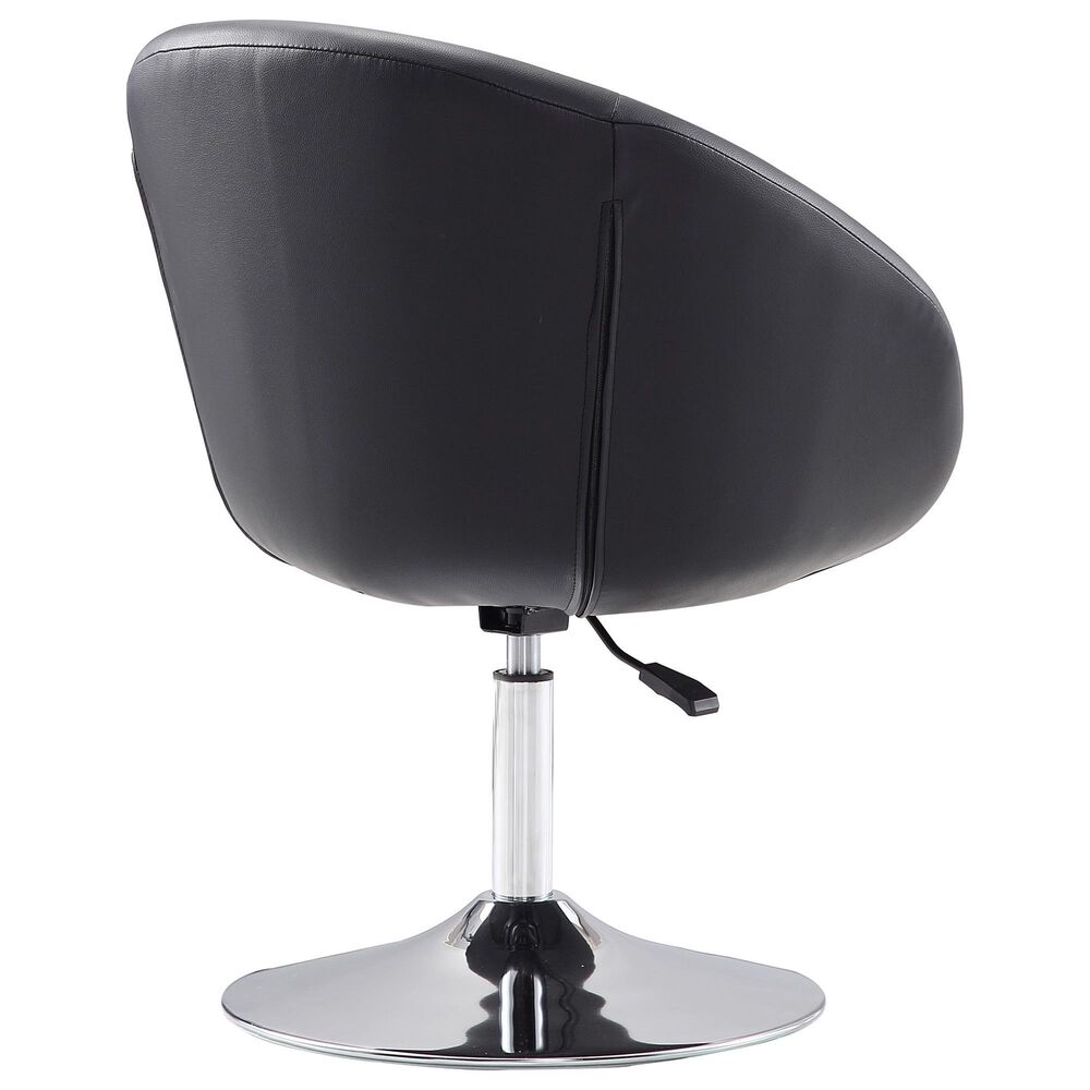 Dayton Hopper Adjustable Swivel Chair in Black, , large