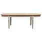 Jennifer Taylor Home Colette Oval Dining Table in Antique Natural Brown and Antique Blue-Grey - Table Only, , large