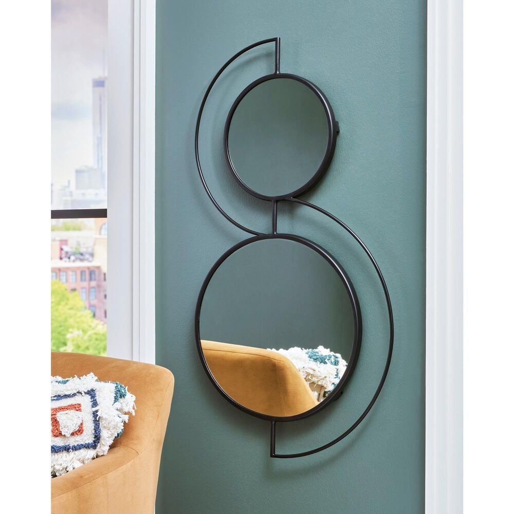 Ashley Shayham Accent Wall Mirror in Black, , large