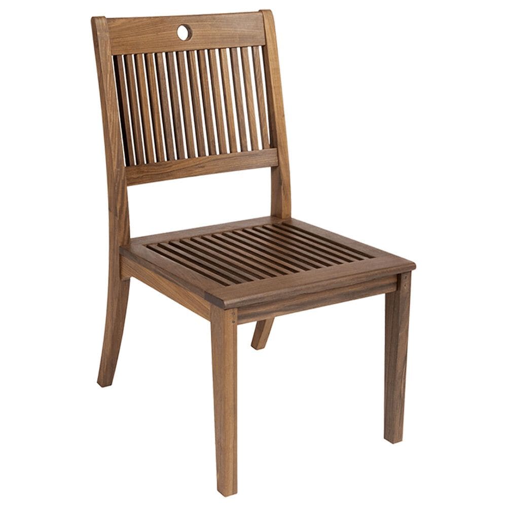 Jensen Outdoor Opal Patio Side Chair in Chocolate Brown, , large
