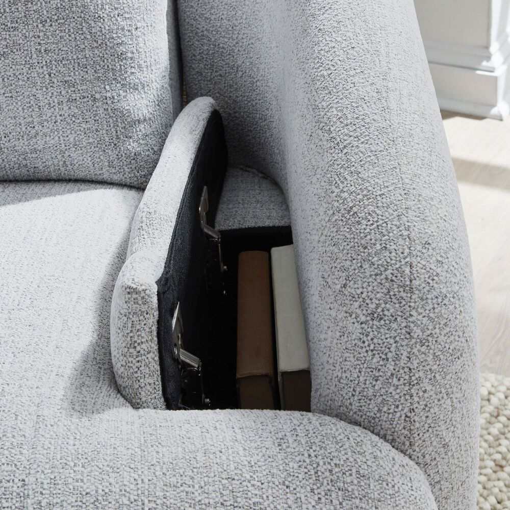 Ashley Alainmont Next-Gen Nuvella Power Swivel Recliner in Stone, , large