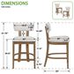 Valor Living Hanson 26" Counter Stool in Linen, , large