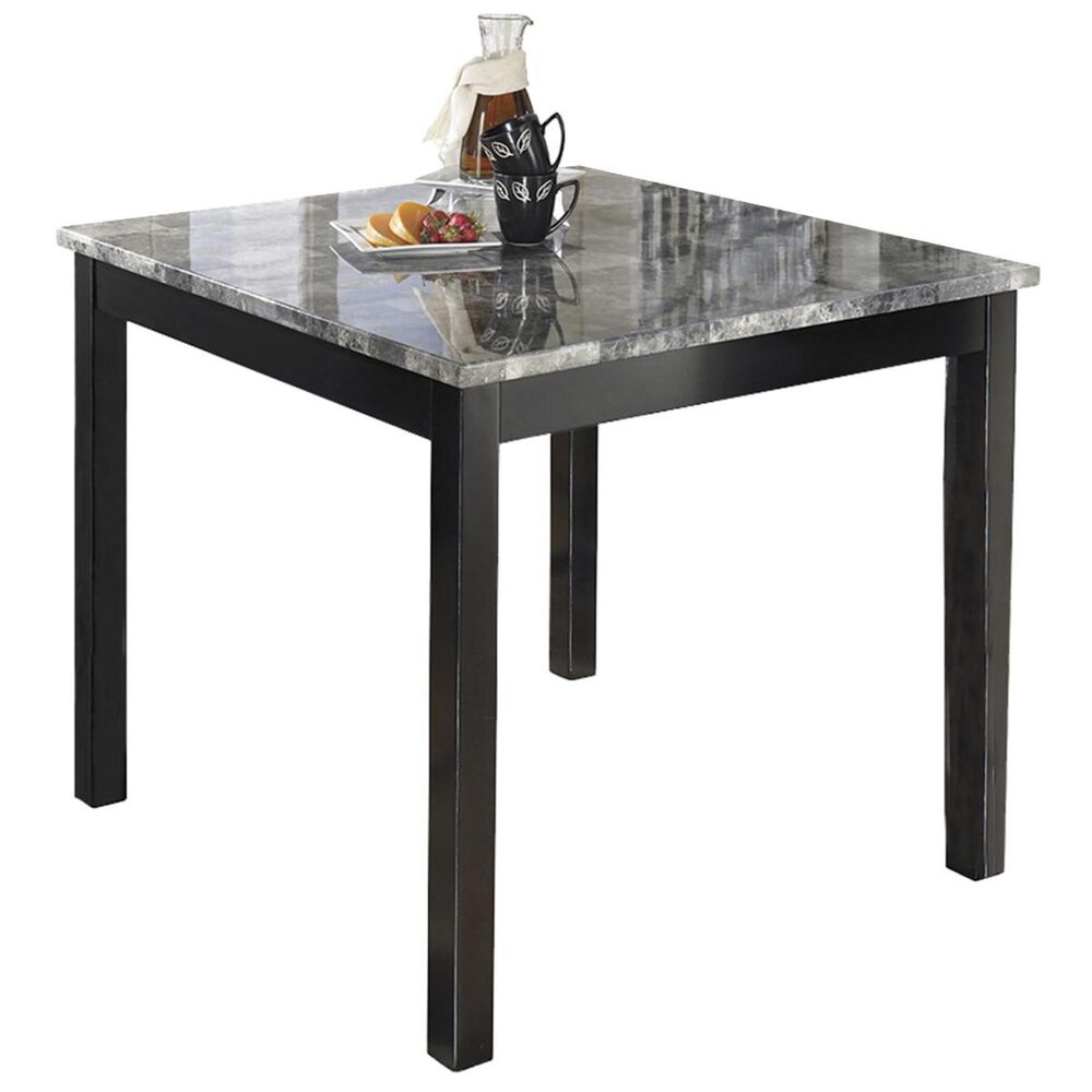 Signature Design By Ashley Maysville 5 Piece Counter Height Dining Set In Black Nebraska Furniture Mart