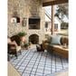 Loloi Easton Ivory and Denim 7"10" x 10" Indoor/Outdoor Area Rug, , large