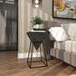 Maple and Jade Triangle End Table in Black, , large