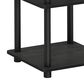 HOMLUX 3-Tier Side Table in Black, , large