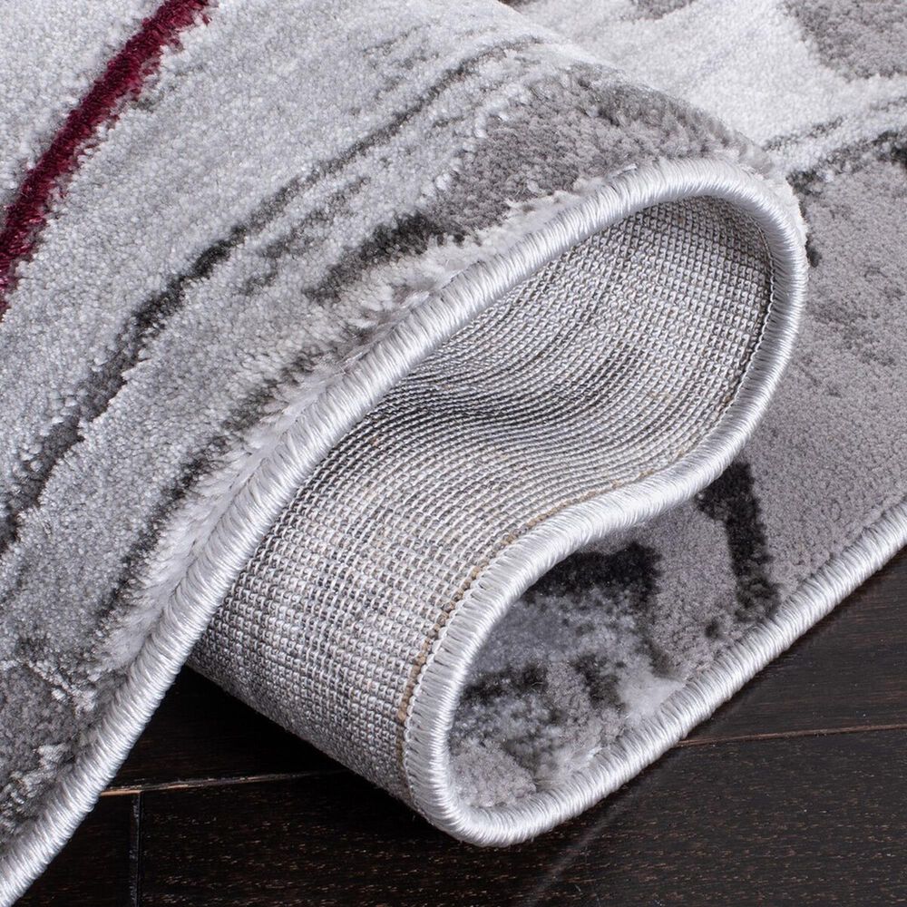 Safavieh Craft CFT819S 5&#39;3&quot; x 7&#39;6&quot; Grey and Wine Area Rug, , large