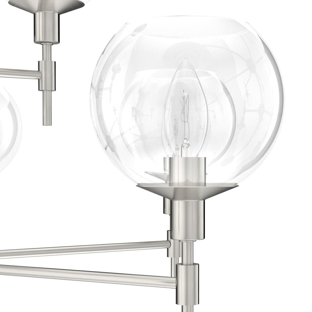 Hunter Xidane 9-Light Chandelier in Brushed Nickel, , large