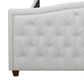 Jennifer Taylor Home Marcella Tufted Wingback King Bed in Antique White, , large
