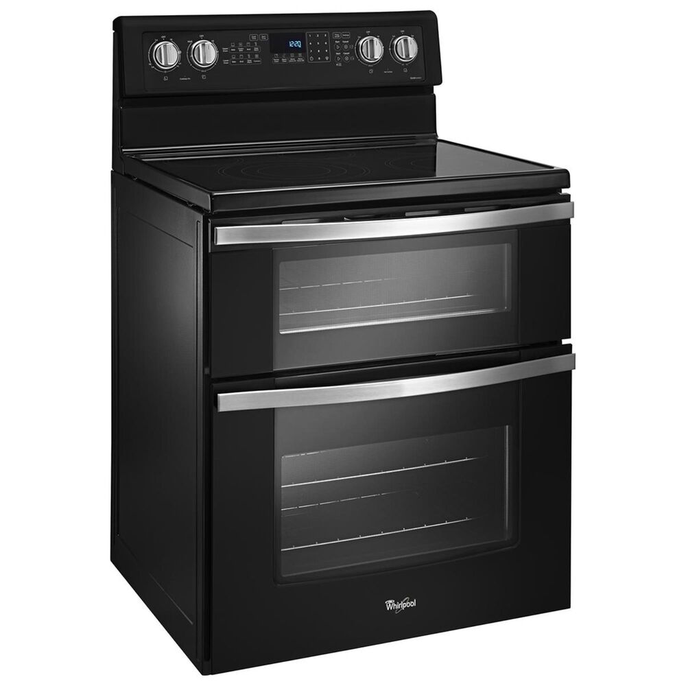 Whirlpool 6.7 Cu. Ft. Freestanding Electric Double Oven Range with Convection in Black, , large