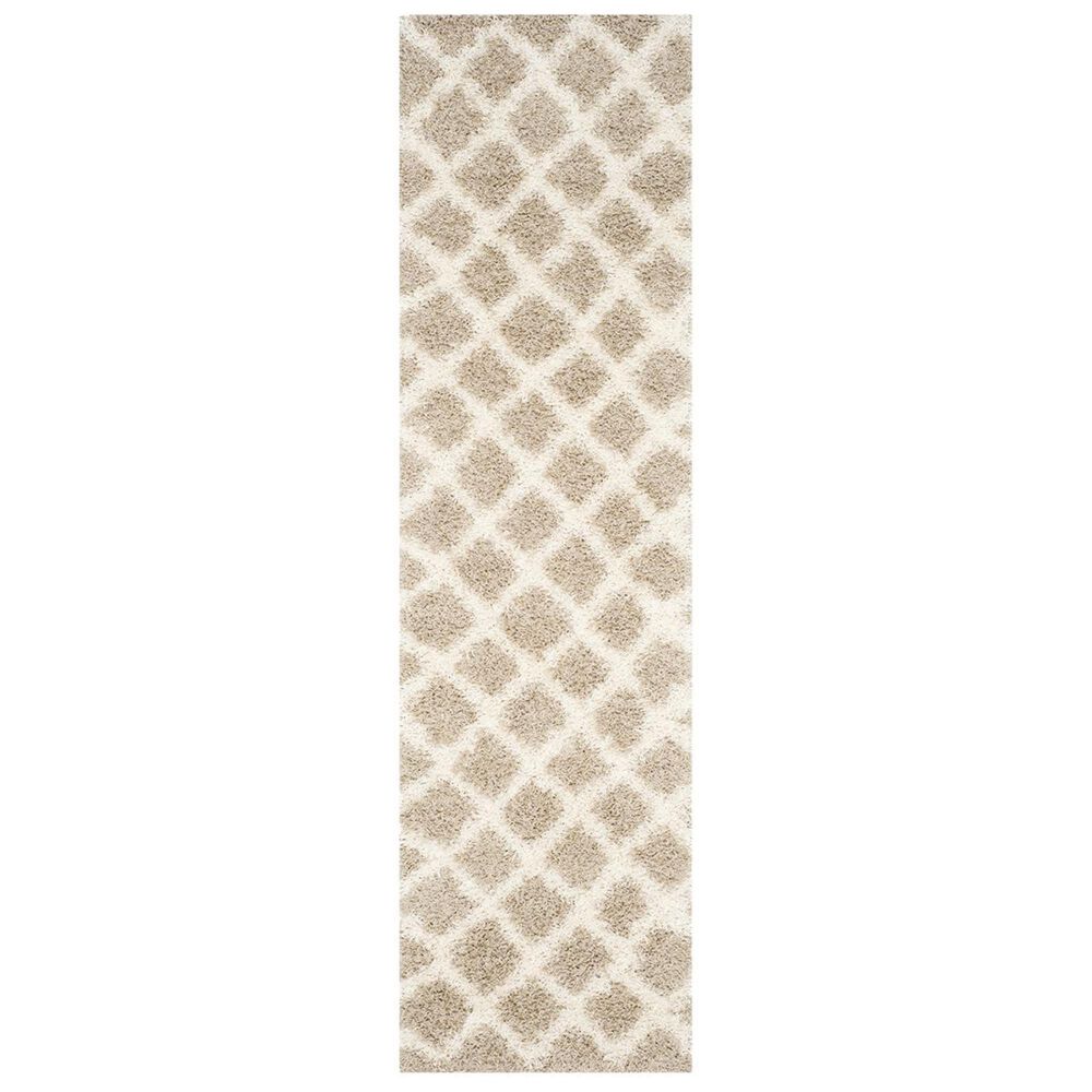 Safavieh Dallas Shag SGD258D-28 2&#39;3&quot; x 8&#39; Beige/Ivory Runner, , large
