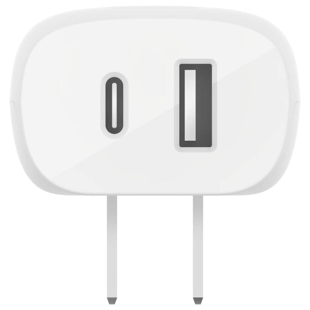 Belkin BoostCharge 37W Dual Port USB-A and USB-C PD Wall Charger with PPS in White, , large
