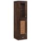 James Martin Vanities Addison 15" Grand Left Tower Hutch in Mid Century Acacia, , large