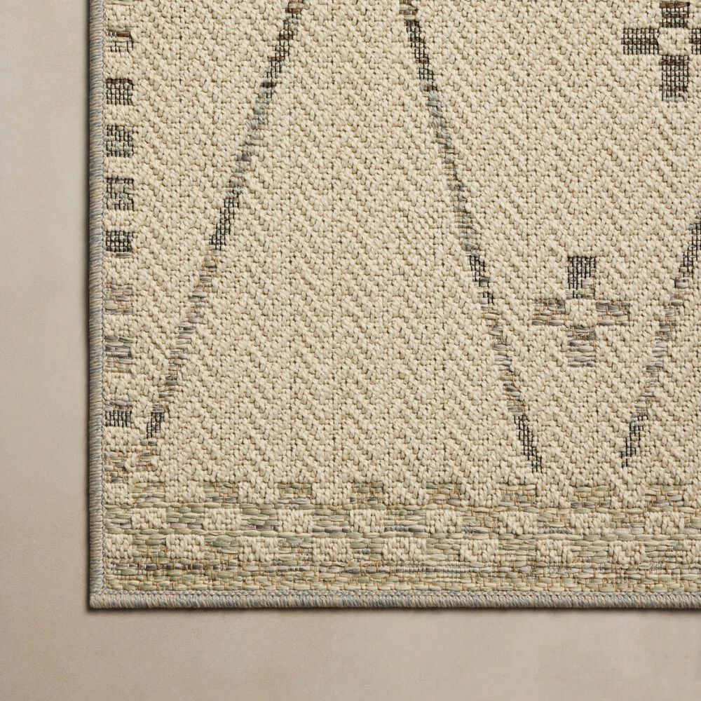 Loloi Saylor Ivory and Pebble 3'9" x 5'9" Indoor/Outdoor Area Rug, , large