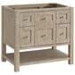 James Martin Vanities Breckenridge 36" Single Vanity in Whitewashed Oak with 3 cm Parisien Bleu Quartz Top, , large