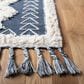 Safavieh Natura NAT679A 5" x 8" Ivory and Blue Area Rug, , large
