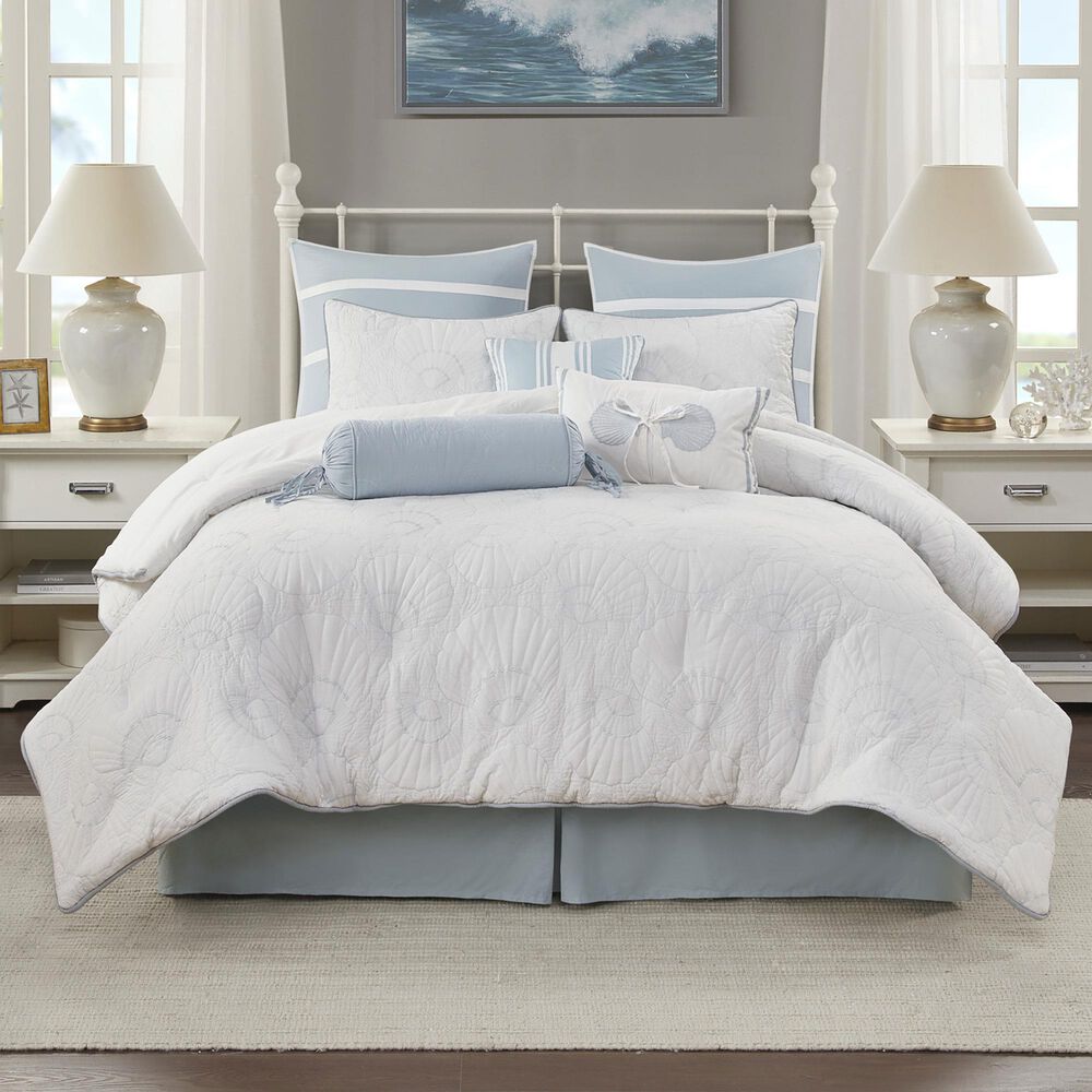 Hampton Park Crystal Beach 4Piece California King Comforter Set in