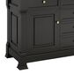 James Martin Vanities Brookfield 60" Double Bathroom Vanity in Black Onyx with 3 cm Eternal Jasmine Pearl Silestone Top, Rectangular Sinks and FreePower Wireless Charger, , large