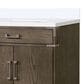 Lexora Home Laurel 84" Double Bathroom Vanity in Grey Oak with White Quartz Top and Rectangular Sinks, , large