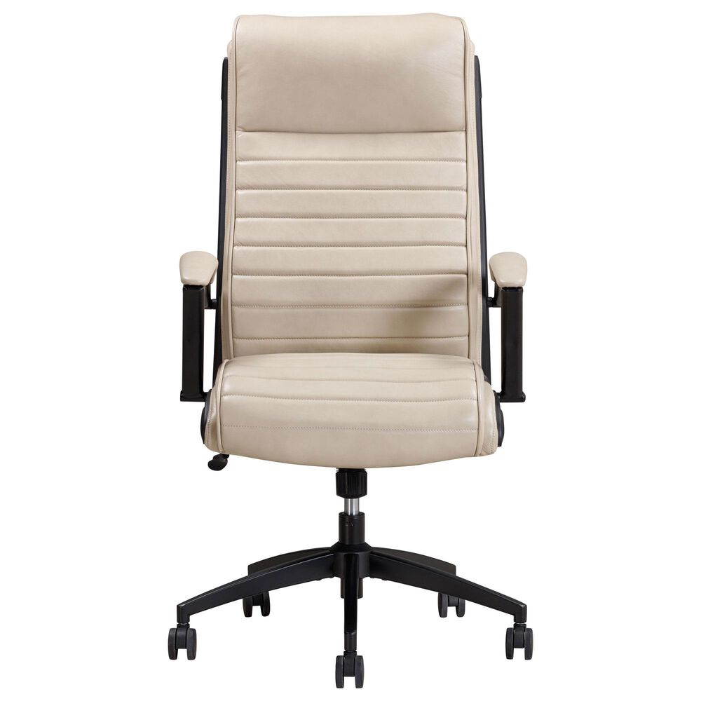 Simeon Collection Leather Desk Chair in Antique Linen, , large