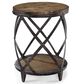 Nicolette Home Pinebrook Round Accent End Table in Natural Pine, , large
