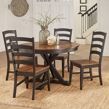 A-America Stone Creek 5-Piece Dining Set in Chicory and Slate Black, , large