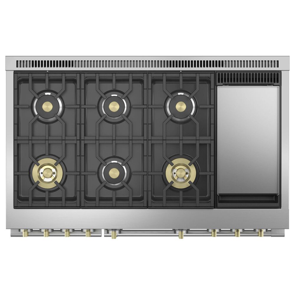 Monogram 48&quot; Dual-Fuel Professional Range with 6 Burners and Steam Clean in Stainless Steel, , large