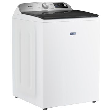 Maytag 5.3 Cu. Ft. Top Load Smart Washer with Extra Power in White, , large