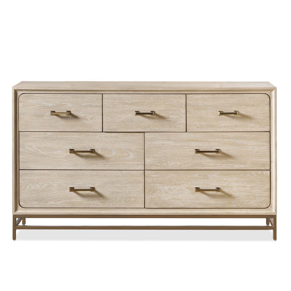 Furniture of America Sandnes 7-Drawer Dresser in Light Oak, , large