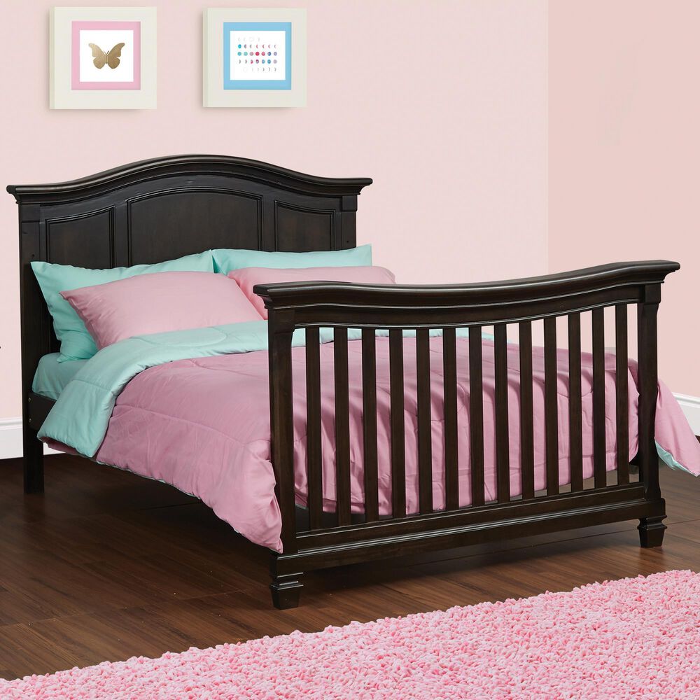 Baby Cache Glendale 4-In-1 Lifetime Convertible Crib in Charcoal Brown, , large